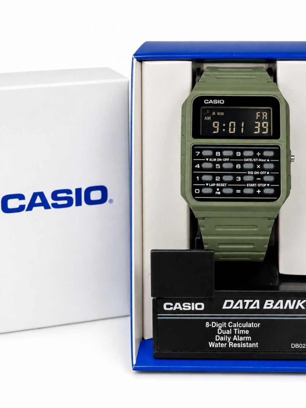Casio Data Bank CA-53WF-3BCF Green Calculator Digital Watch NIB